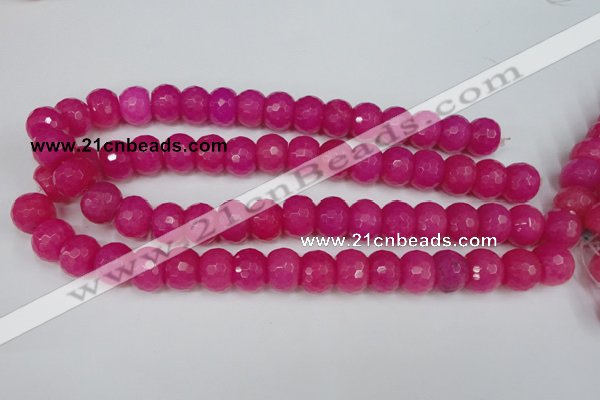 CCN165 15.5 inches 12*16mm faceted rondelle candy jade beads