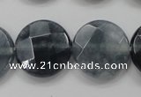 CCN1653 15.5 inches 20mm faceted coin candy jade beads