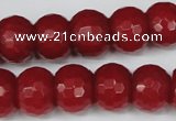 CCN166 15.5 inches 12*16mm faceted rondelle candy jade beads