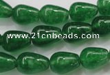 CCN1661 15.5 inches 10*14mm teardrop candy jade beads wholesale