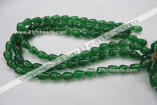 CCN1661 15.5 inches 10*14mm teardrop candy jade beads wholesale
