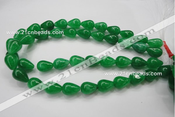 CCN1663 15.5 inches 13*18mm teardrop candy jade beads wholesale