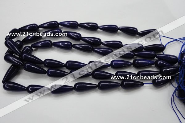 CCN1685 15.5 inches 10*25mm teardrop candy jade beads wholesale