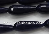 CCN1693 15.5 inches 10*30mm faceted teardrop candy jade beads wholesale