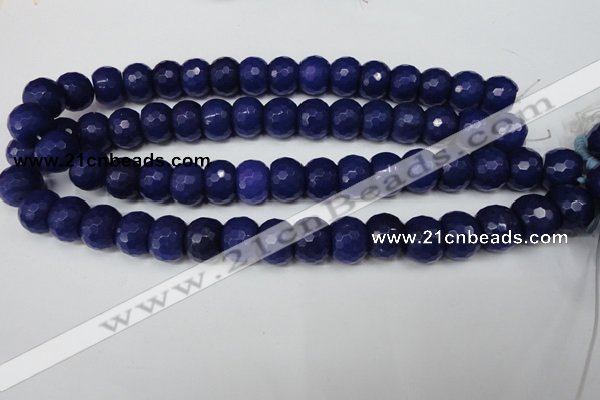 CCN173 15.5 inches 12*16mm faceted rondelle candy jade beads