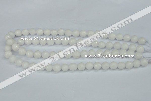 CCN1803 15 inches 10mm faceted round candy jade beads wholesale