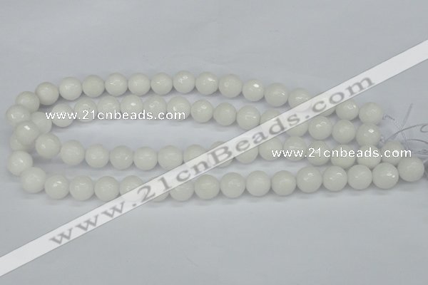 CCN1804 15 inches 12mm faceted round candy jade beads wholesale