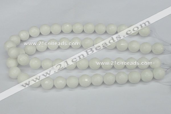 CCN1805 15 inches 14mm faceted round candy jade beads wholesale