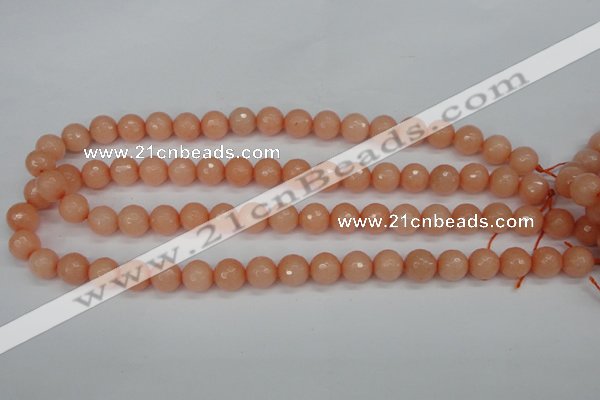 CCN1813 15 inches 10mm faceted round candy jade beads wholesale