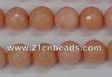 CCN1814 15 inches 12mm faceted round candy jade beads wholesale