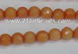 CCN1822 15 inches 8mm faceted round candy jade beads wholesale