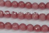 CCN1832 15 inches 8mm faceted round candy jade beads wholesale