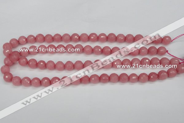 CCN1833 15 inches 10mm faceted round candy jade beads wholesale