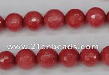 CCN1843 15 inches 10mm faceted round candy jade beads wholesale