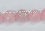 CCN1855 15 inches 14mm faceted round candy jade beads wholesale