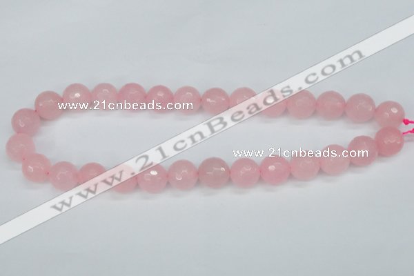 CCN1855 15 inches 14mm faceted round candy jade beads wholesale