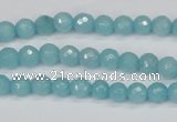 CCN1860 15 inches 4mm faceted round candy jade beads wholesale