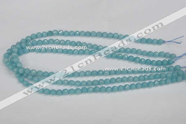 CCN1860 15 inches 4mm faceted round candy jade beads wholesale