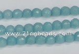 CCN1861 15 inches 6mm faceted round candy jade beads wholesale