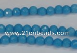 CCN1870 15 inches 4mm faceted round candy jade beads wholesale