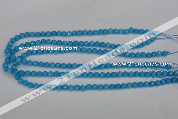 CCN1870 15 inches 4mm faceted round candy jade beads wholesale