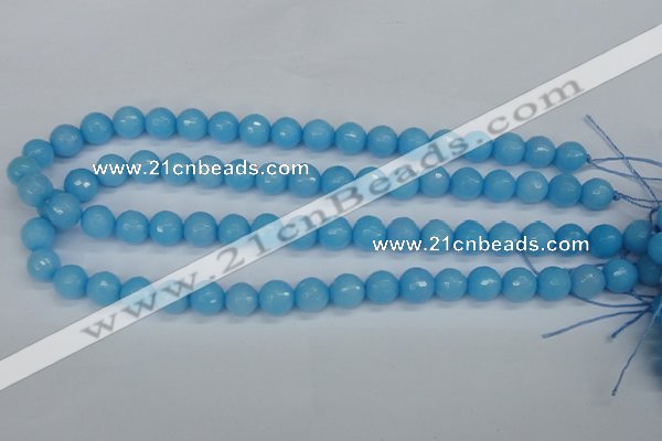 CCN1873 15 inches 10mm faceted round candy jade beads wholesale