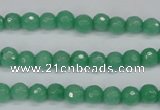 CCN1880 15 inches 4mm faceted round candy jade beads wholesale