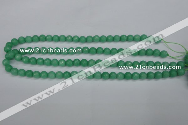 CCN1882 15 inches 8mm faceted round candy jade beads wholesale