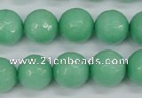 CCN1885 15 inches 14mm faceted round candy jade beads wholesale