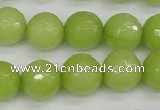 CCN1905 15 inches 14mm faceted round candy jade beads wholesale