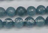 CCN1914 15 inches 12mm faceted round candy jade beads wholesale