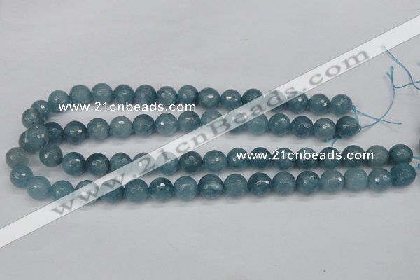 CCN1914 15 inches 12mm faceted round candy jade beads wholesale