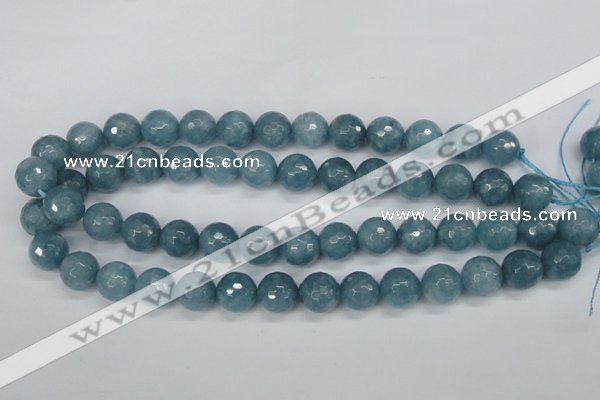 CCN1915 15 inches 14mm faceted round candy jade beads wholesale