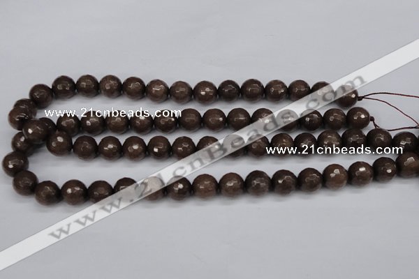 CCN1934 15 inches 12mm faceted round candy jade beads wholesale