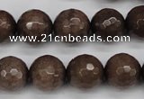 CCN1935 15 inches 14mm faceted round candy jade beads wholesale