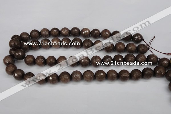 CCN1935 15 inches 14mm faceted round candy jade beads wholesale