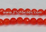 CCN1951 15 inches 6mm faceted round candy jade beads wholesale