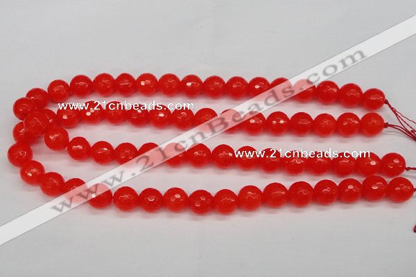 CCN1953 15 inches 10mm faceted round candy jade beads wholesale