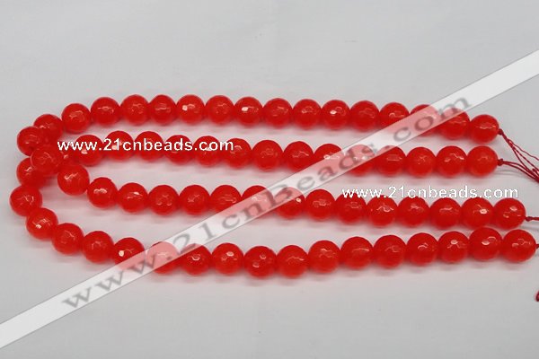 CCN1954 15 inches 12mm faceted round candy jade beads wholesale