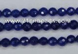 CCN1961 15 inches 6mm faceted round candy jade beads wholesale