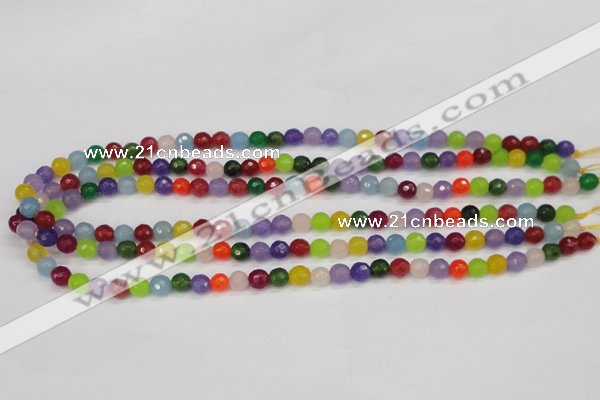 CCN1980 15 inches 4mm faceted round candy jade beads wholesale