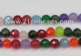 CCN1981 15 inches 6mm faceted round candy jade beads wholesale