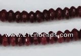 CCN1990 15 inches 5*8mm faceted rondelle candy jade beads wholesale