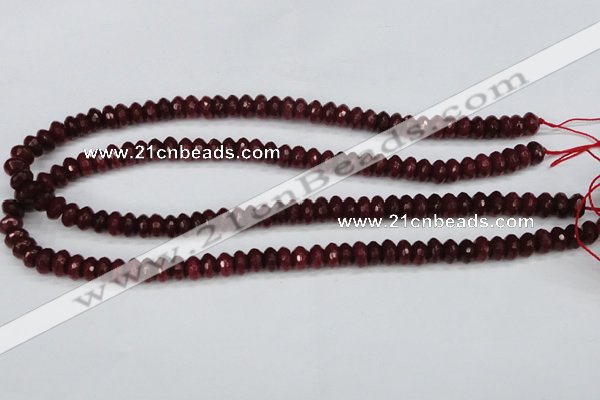 CCN1990 15 inches 5*8mm faceted rondelle candy jade beads wholesale