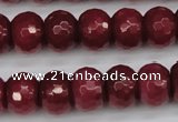 CCN1993 15 inches 10*14mm faceted rondelle candy jade beads wholesale