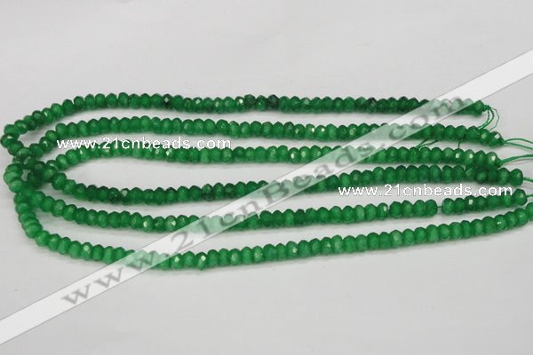 CCN1996 15 inches 4*6mm faceted rondelle candy jade beads wholesale