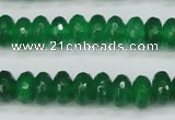 CCN1998 15 inches 6*10mm faceted rondelle candy jade beads wholesale