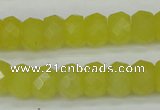 CCN2006 15 inches 8*12mm faceted rondelle candy jade beads wholesale