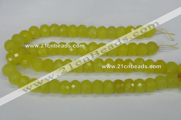 CCN2008 15 inches 12*16mm faceted rondelle candy jade beads wholesale