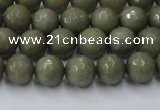 CCN2023 15 inches 6mm faceted round candy jade beads wholesale